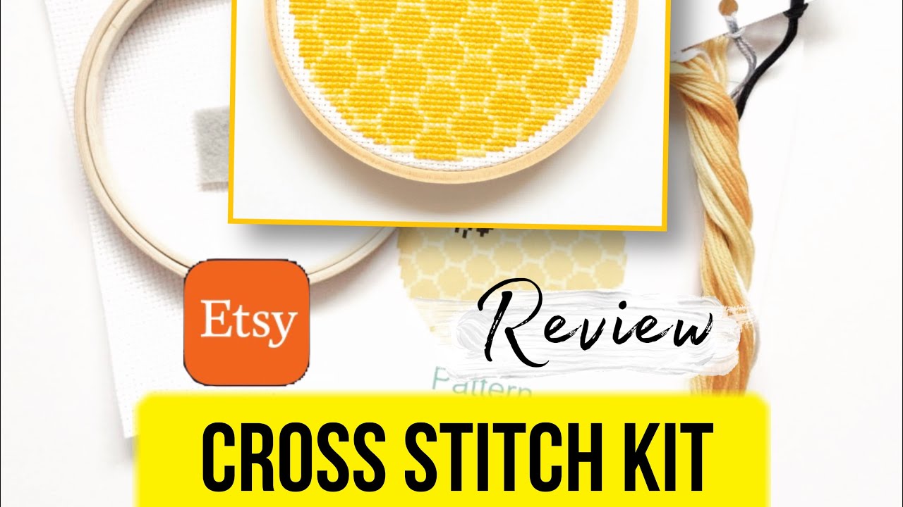 🍯 “Honey bee” – cross stitch kit on Etsy. Review.