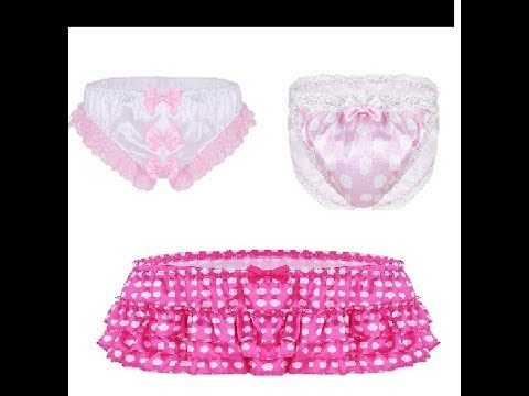 Satin Men Briefs Bikinis Maid Ruffles Lace Underwear Pouch Panties review 57 subscriber special