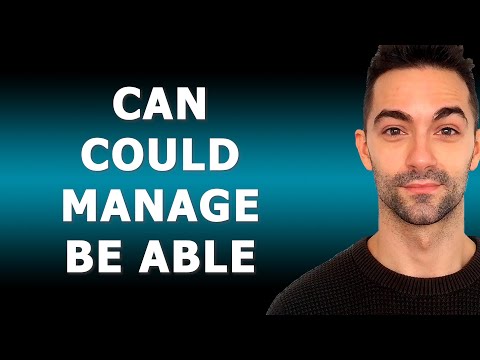 Verbs That Express ABILITY In English | Can, Could, Be Able To, Manage To
