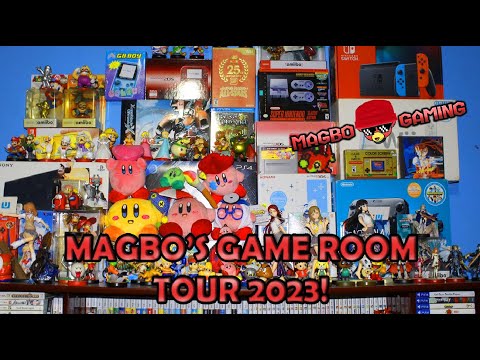 MY GAME ROOM TOUR 2023 (RETRO + MODERN GAMES SHOWCASE!) Magbo Gaming