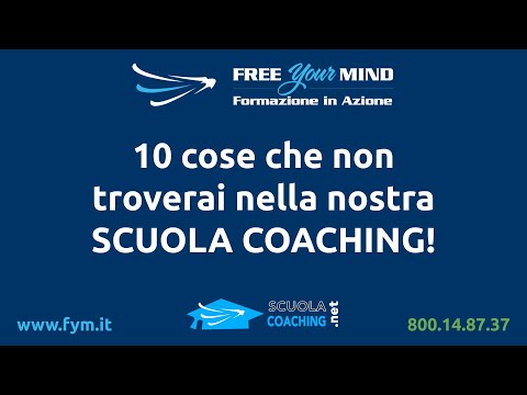 10 cose che non troverai nella nostra Scuola Coaching
