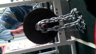 315 with 100 lbs of chains