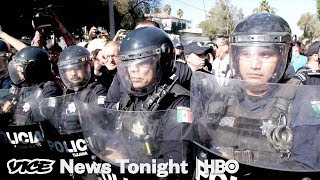 Mexico First!: The Migrant Caravan Arrives In Tijuana To Angry Protestors (HBO)