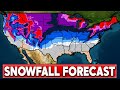 UPDATED Snowfall Forecast For The Winter Of 2025 2026