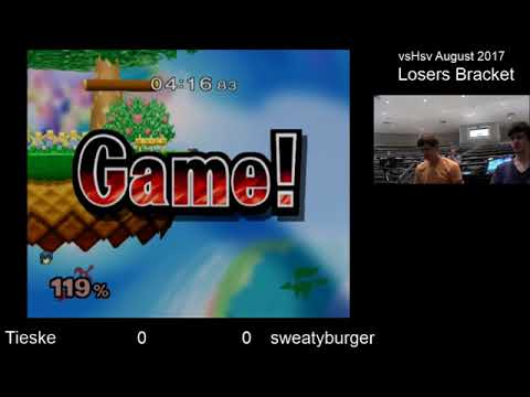 vsHsv Aug 2017 - Tieske (Marth) vs sweatyburger (Falco) - SSBM