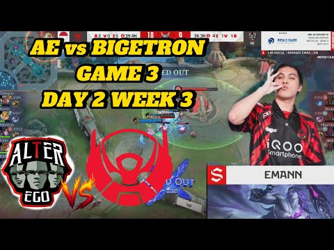 ALTEREGO vs BIGETRON Week 3 Day 2  Game 3 #mplids16 #mlbb #alterego #bigetron 