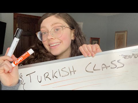 ASMR welcome to turkish class! (teacher roleplay) (türkçe dersine hoşgeldiniz!) (öğretmen) #2