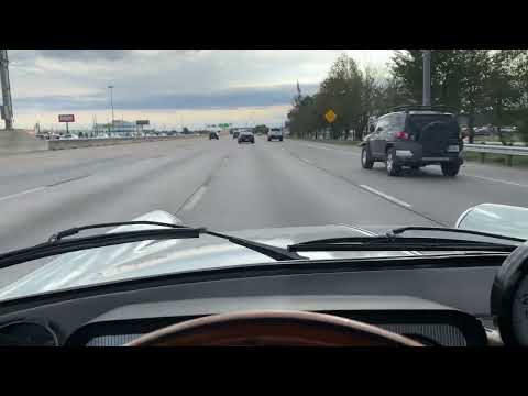My 1973 Peugeot 404 Grand Prix cruising I69 towards Houston, Texas
