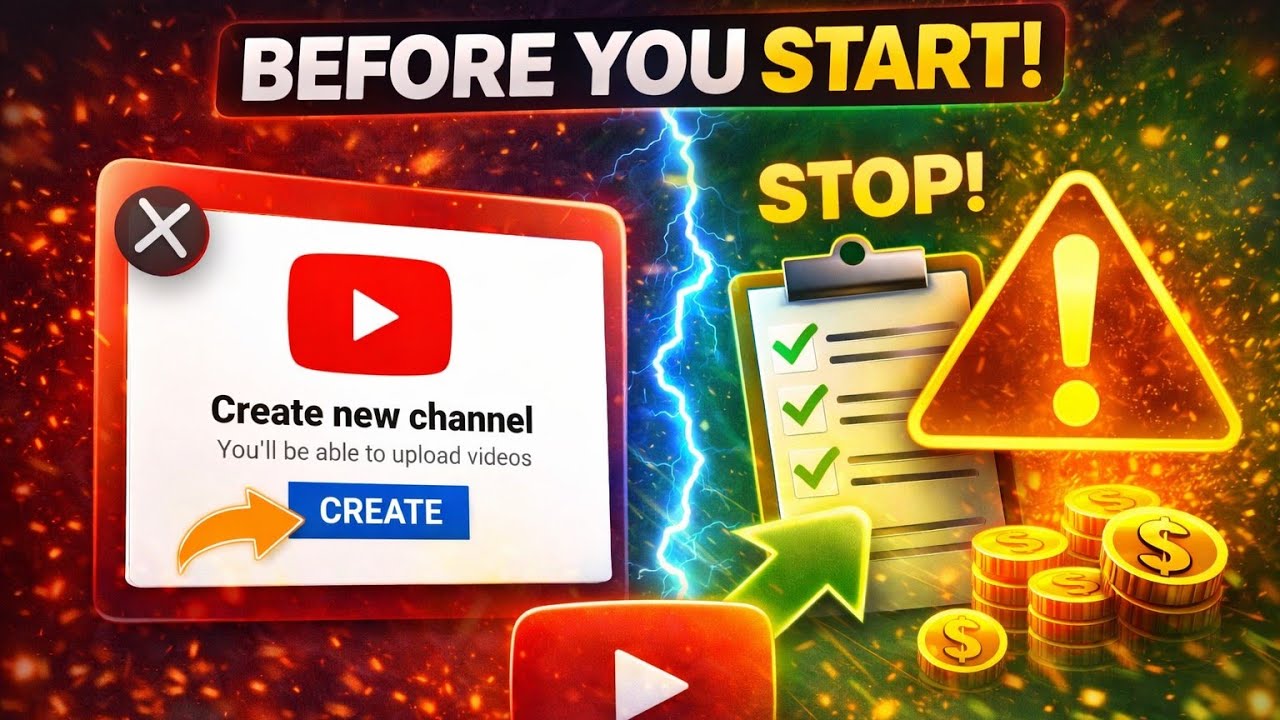 Do THIS Before You Create YouTube Channel (How-To-Guide)