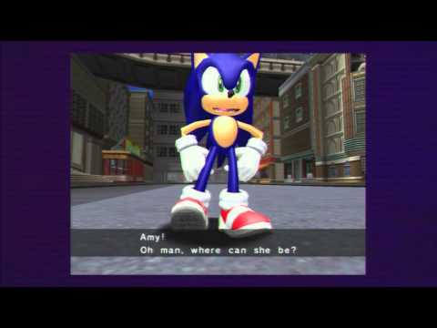 Sonic Adventure Playthrough pt7 - Stage 6: Speed Highway/ Ancient Light (Sonic's Story)