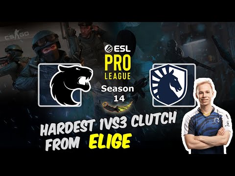 Hardest 1vs3 clutch from EliGE on Inferno, FURIA vs Liquid, ESL Pro League Season 14