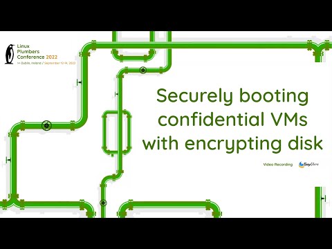 Securely booting confidential VMs with encrypting disk