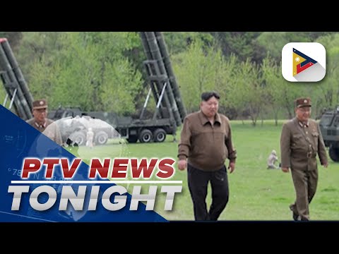 North Korean leader Kim Jong Un oversees test-firing of multiple rocket launchers