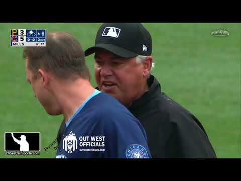 Ejection 160 - Andy Green Ejected on Day 1 as Cubs Acting Manager After Tom Hallion's Slide No-Call