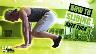 Sliding Knee Tuck exercise video thumbnail