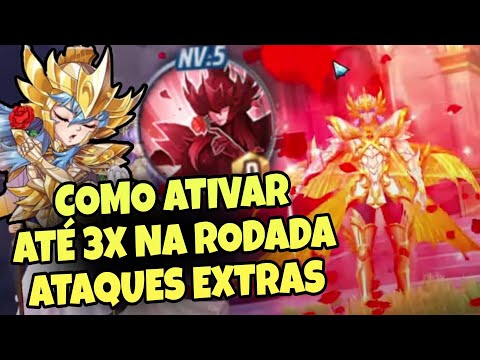 Como Ativar Ataques Extra do Afrodite Divino Passivo até 3x na Mesma Rodada - Saint Seiya Awakening
