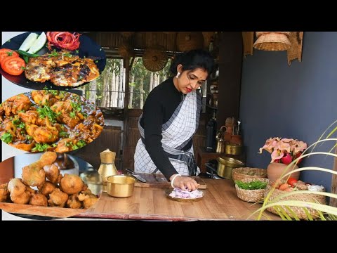 A Perfect Winter Lunch Plate | Tandoori Pomfret, Bhuna Chingri & Bengali Comfort Food |