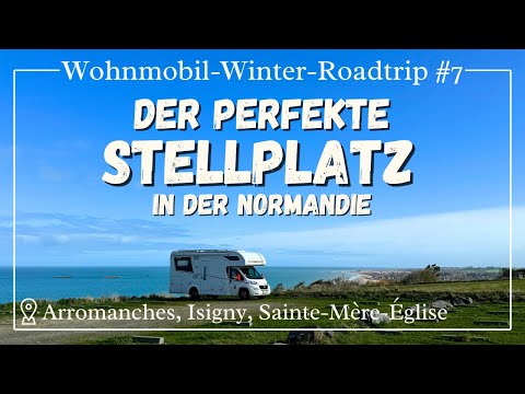 Panoramic motorhome pitch directly on the cliffs | Arromanches | Northern France #7