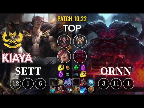 GAM Kiaya Sett vs Ornn Top - KR Patch 10.22