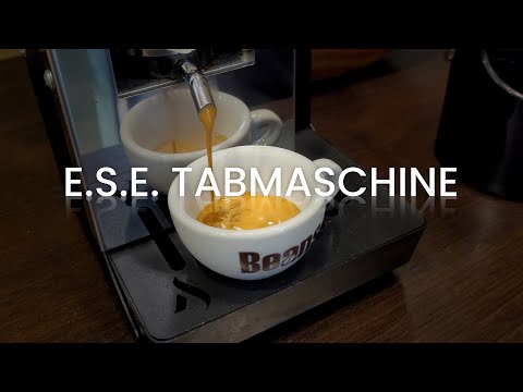Espresso mit ESE Tab Maschine zubereiten
