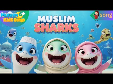 Muslim Shark Do Do Do | Baby Shark do do do with Islamic twist, Islamic Kids | muslim kids | cartoon
