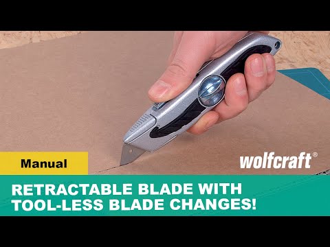 Rectractable Blade With Tool-less Blade Changes!