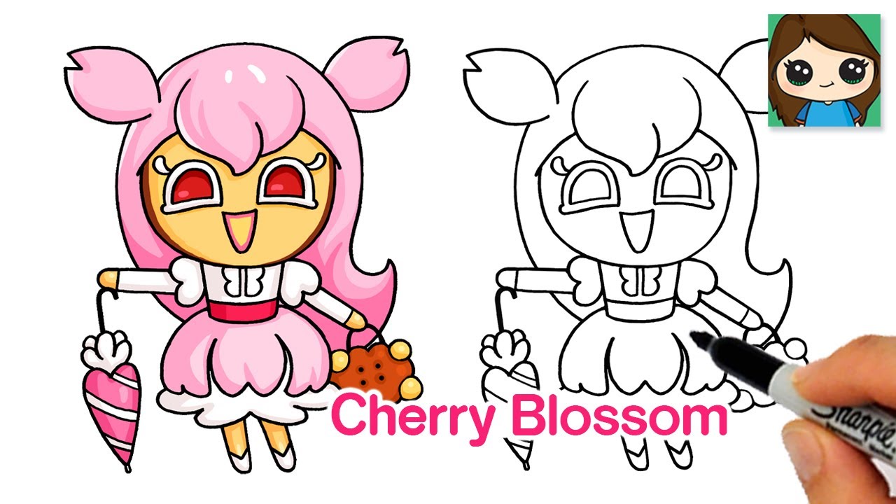 How to Draw Cookie Run 🍪🌸 Cherry Blossom