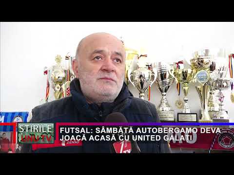 FUTSAL: SÂMBĂTĂ AUTOBERGAMO DEVA JOACĂ ACASĂ CU UNITED GALAȚI