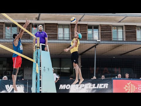 🏐 Aye Q./Aye Q. (FRA) - Peter/Hernan (VEN) | 2022 VW Beach Pro Tour Futures | Montpellier 🏐