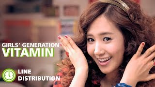 Girls&#39; Generation - Vitamin : Line Distribution (Color Coded) (Correct)