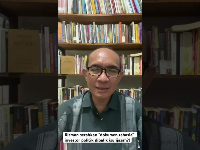 Rismon menyerahkan “dokumen rahasia” investor politik dibalik isu ijasah palsu Pak Jokowi?! | GASPOL