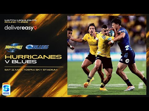 Super Rugby Pacific | RD3 Hurricanes v Blues - Highlights