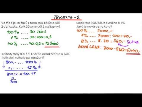 Procenta 2 - procentová část