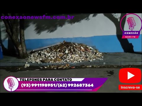 Denúncia de Moradores sobre entulho na frente da Escola João Ferreira