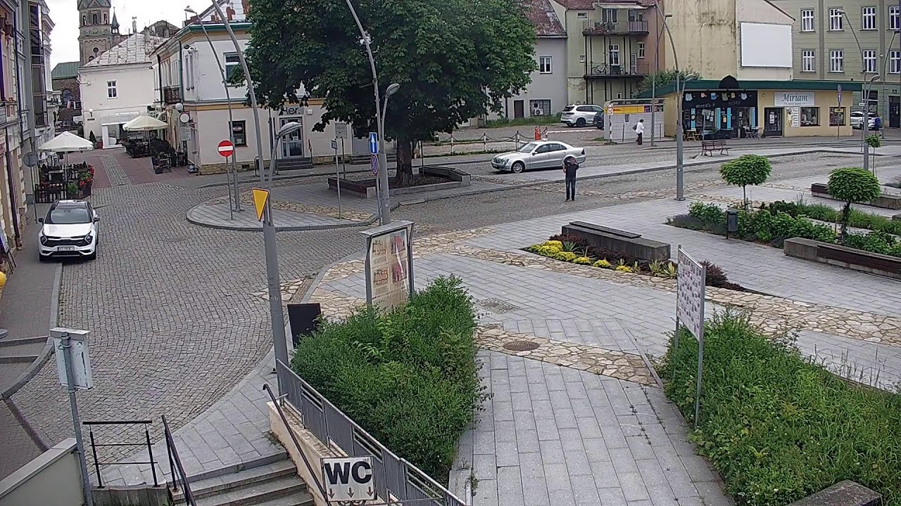 Live webcam view of St Michael's Square Drone View