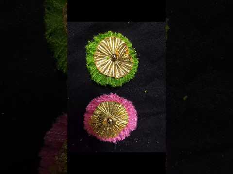 Easy woolen flower ... #short #shorts