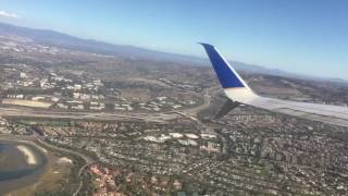 UA1144 takeoff from Orange County airport