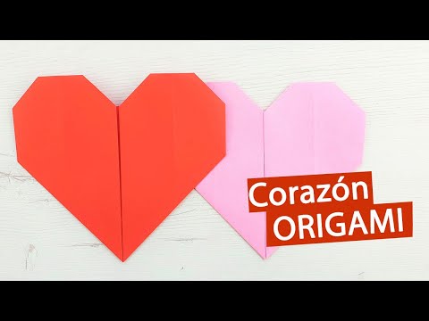 Corazón súper fácil con 1 hoja de papel
