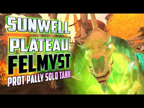 Felmyst First Kill Prot Paladin Solo Tank POV - TBC Classic