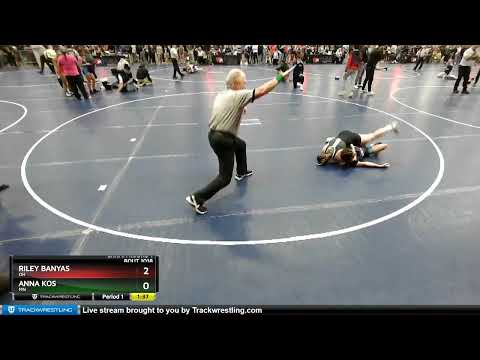 100 Lbs Champ. Round 1 - Riley Banyas, OH Vs Anna Kos, MN 9dc4