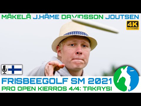 Frisbeegolf SM 2021 kärki, K4/4 TAKAYSI, Väinö Mäkelä, Joonatan Häme, Daniel Davidsson, Pyry Joutsen
