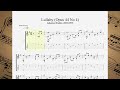 Johannes Brahms - Lullaby Play Along | Classical Guitar Tutorial