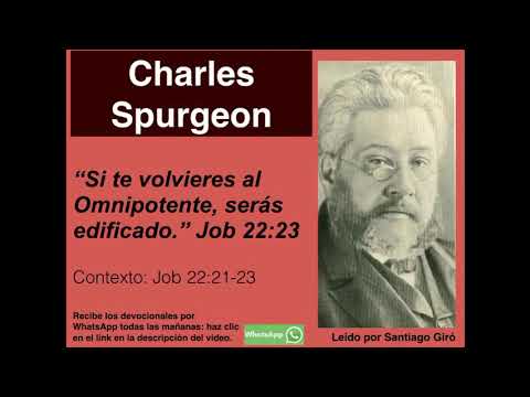 Job 22,23. Devocional de hoy. Charles Spurgeon en español.