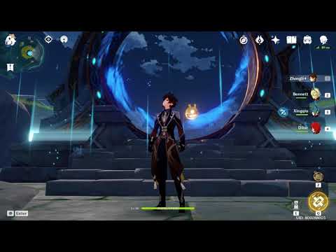 Genshin Impact | 1.2 Spiral Abyss Floor 10 | Keqing and Diluc DPS | 9 Star