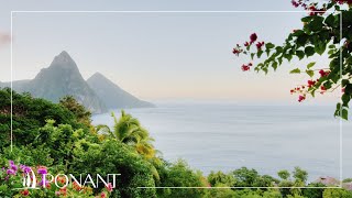 Ponant: The island of Saint Lucia with Olivier de Kersauson Ponant: The island of Saint Lucia with Olivier de Kersauson