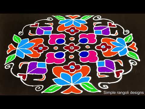 Muggulu for Sankranthi and Pongal Festival