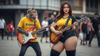 Download lagu VIRAL MONYET MAIN GITAR dengan WANITA MONTOK mp3