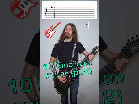 10 Emojis on Guitar Pt 2 (with tabs) 🎸