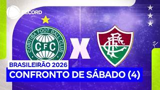 Brasileirão: RECORD mostra Coritiba x Fluminense no próximo sábado (4)