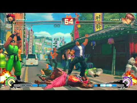 SSF4 Rank Match  yuchicken1129 (GO)  vs  Maxima0831 (GY)